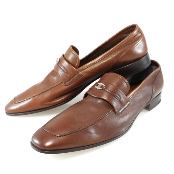 NIB$550 Bruno Magli Rosarbio Leather Flex Loafer Slip-On Dress Men's Shoes 13 - Picture 11 of 15